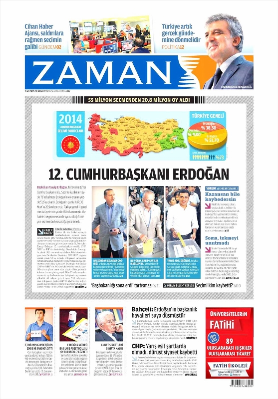 SEÇİMİ KİM, NASIL GÖRDÜ? (GAZETE MANŞETLERİ) 9