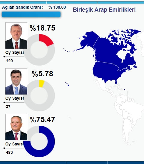 HANGİ ÜLKEDE HANGİ ADAY NE KADAR OY ALDI? 11