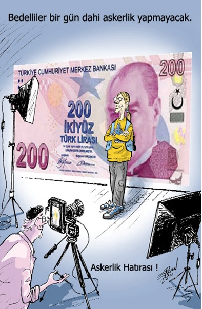 Bedelli askerlik karikatürlere yansıdı 10