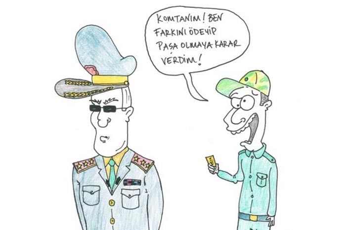 Bedelli askerlik karikatürlere yansıdı 12