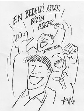 Bedelli askerlik karikatürlere yansıdı 7