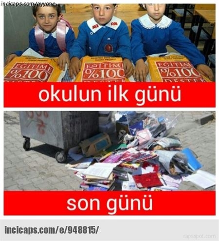 Eyvah okullar açıldı caps'leri 2