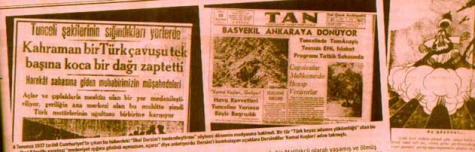 Dönemin Dersim manşetleri 1