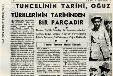 Dönemin Dersim manşetleri 11