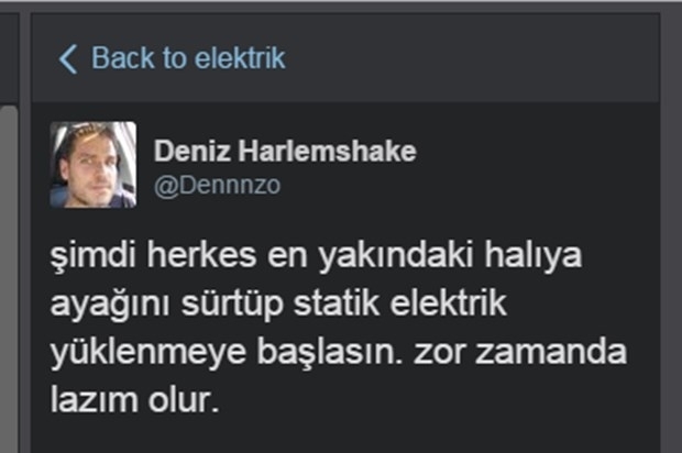 Sosyal medyada elektrik geyikleri