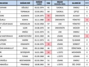 AK Parti'de adaylık için yarışan 206 isim