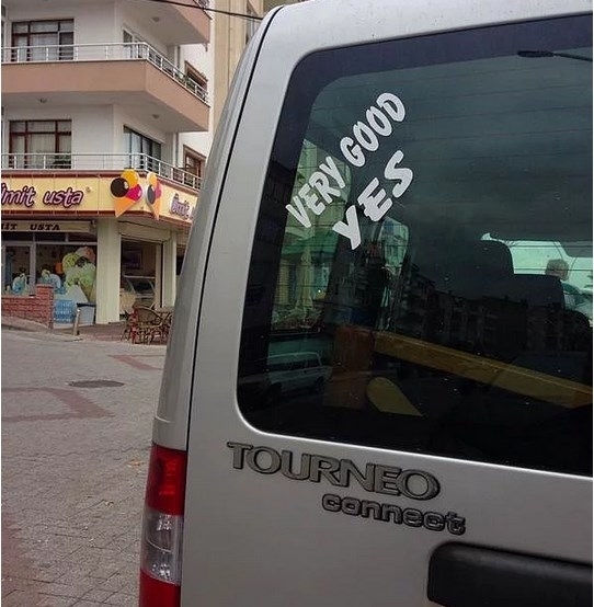 En ilginç araç arkası yazılar 15