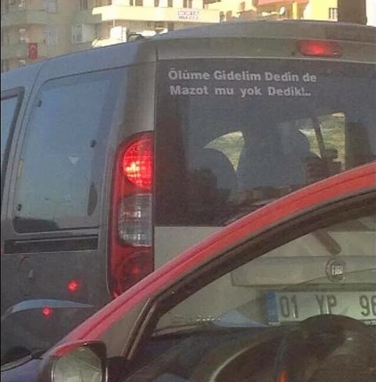 En ilginç araç arkası yazılar 19