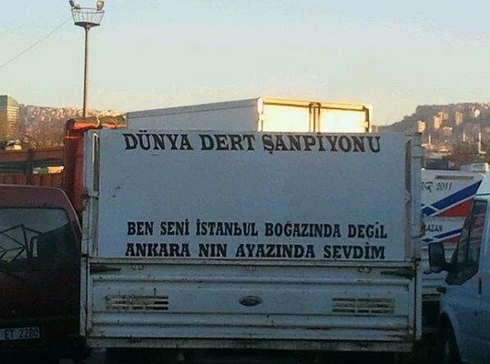 En ilginç araç arkası yazılar