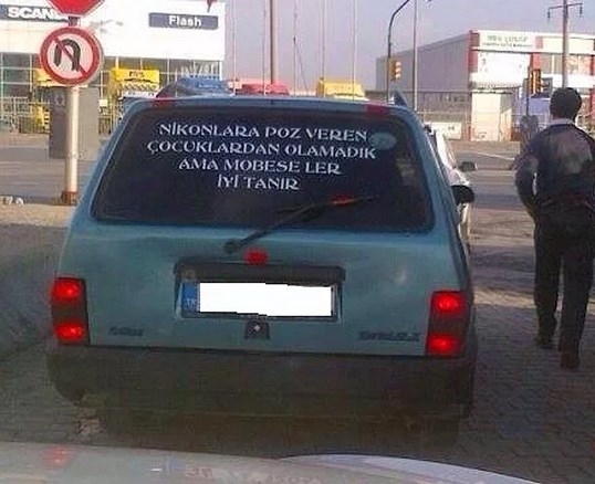 En ilginç araç arkası yazılar 9