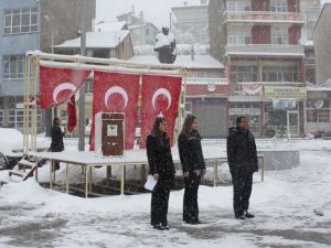 KONYA'DA NİSAN AYINDA KAR MANZARALARI