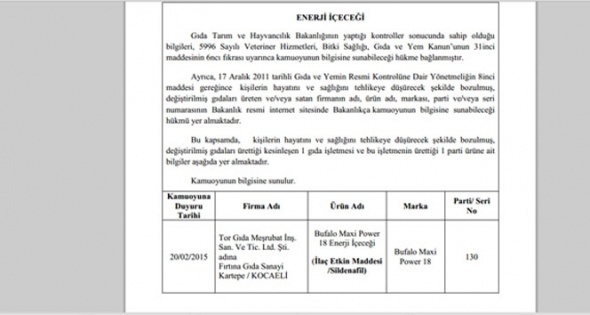 Gıda, Tarım ve Hayvancılık Bakanlığı yasaklanan markaları açıkladı! 16