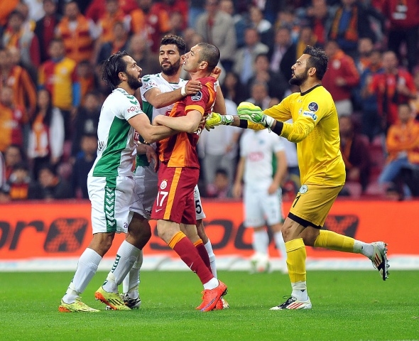 Galatasaray - Konyaspor maçından kareler