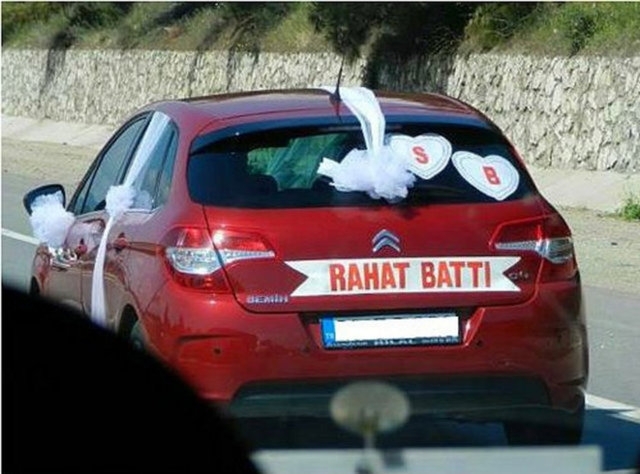 İlginç gelin arabası yazıları 10