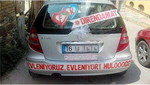 İlginç gelin arabası yazıları 17