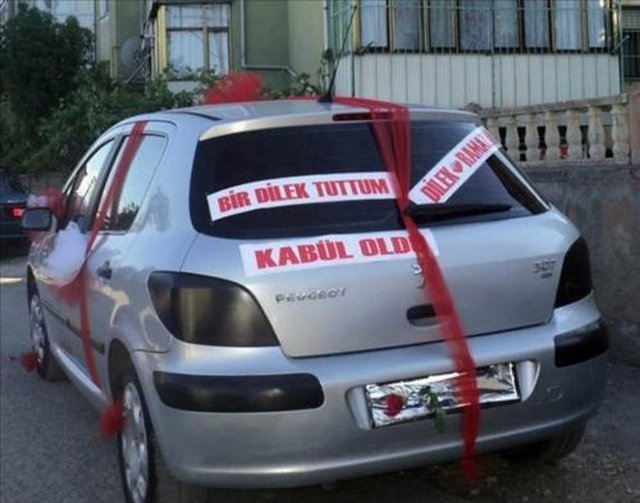 İlginç gelin arabası yazıları 18