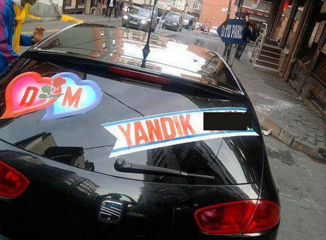 İlginç gelin arabası yazıları 21