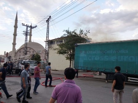 Konya'da trafo yangını 2