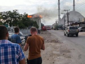 Konya'da trafo yangını