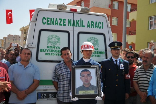 KONYA DAĞLICA ŞEHİTLERİNİ UĞURLADI 58