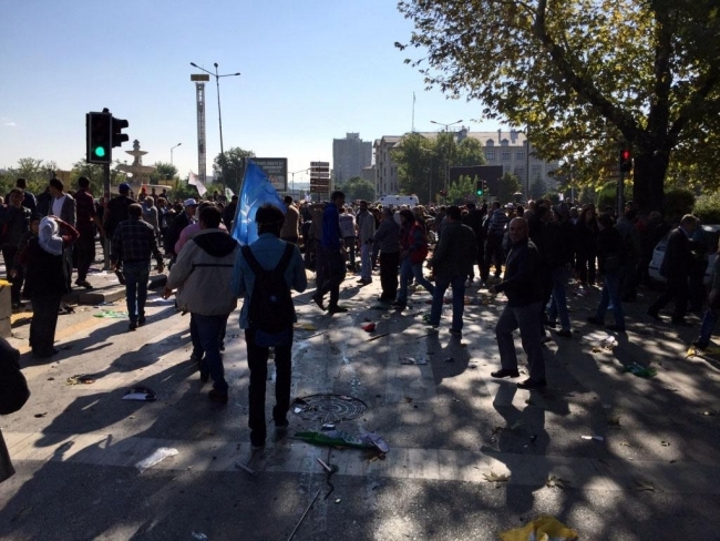 Ankara'daki patlamadan ilk görüntüler 1