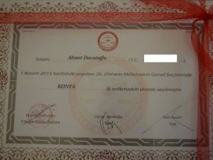 AK Parti Konya milletvekilleri mazbatalarını aldı