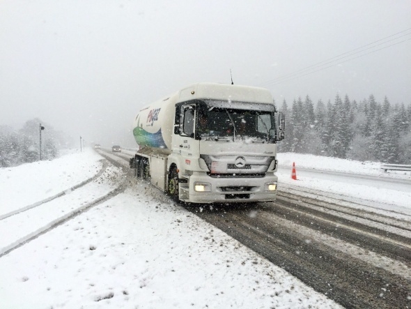 Bolu Dağı'nda mevsimin ilk karı! 6