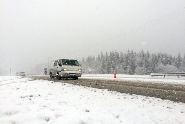 Bolu Dağı'nda mevsimin ilk karı! 8