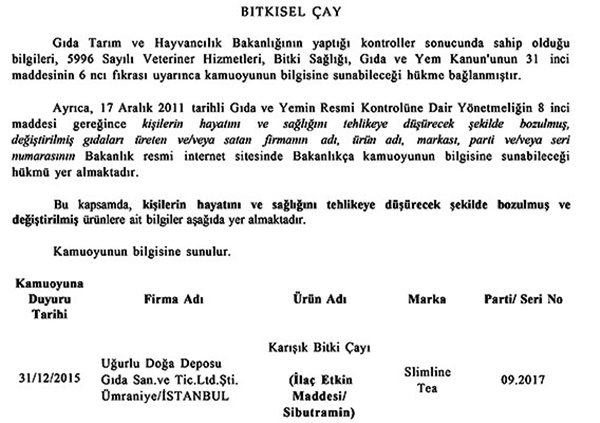 Bakanlık uyardı: Bu ürünleri sakın almayın! 9