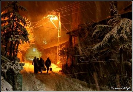 Konya ve çevresinde kartpostallık kar görüntüleri 11