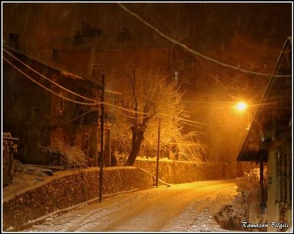 Konya ve çevresinde kartpostallık kar görüntüleri 19