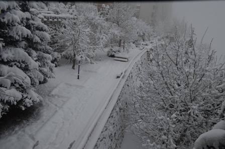 Konya ve çevresinde kartpostallık kar görüntüleri 28