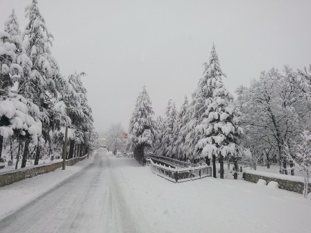 Konya ve çevresinde kartpostallık kar görüntüleri 3