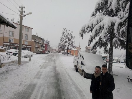 Konya ve çevresinde kartpostallık kar görüntüleri 9