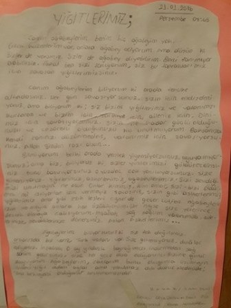 Diyarbakır Sur’dan haber var “GELEN MEKTUPLAR GÜÇ VERİYOR” 22