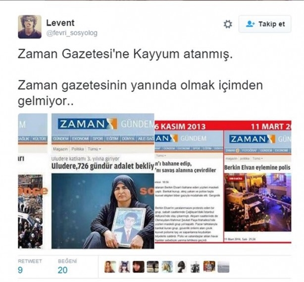 Zaman'a kayyım atandı sosyal medya yıkıldı 11