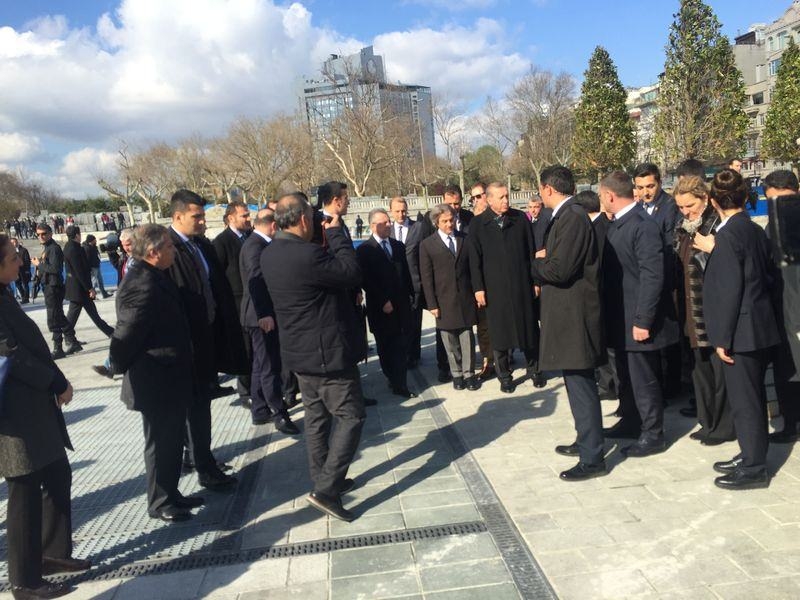 Cumhurbaşkanı Erdoğan Taksim’de