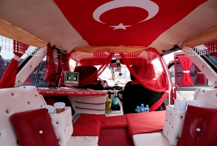Otomobilini "Kartal Palas"a çevirdi 8