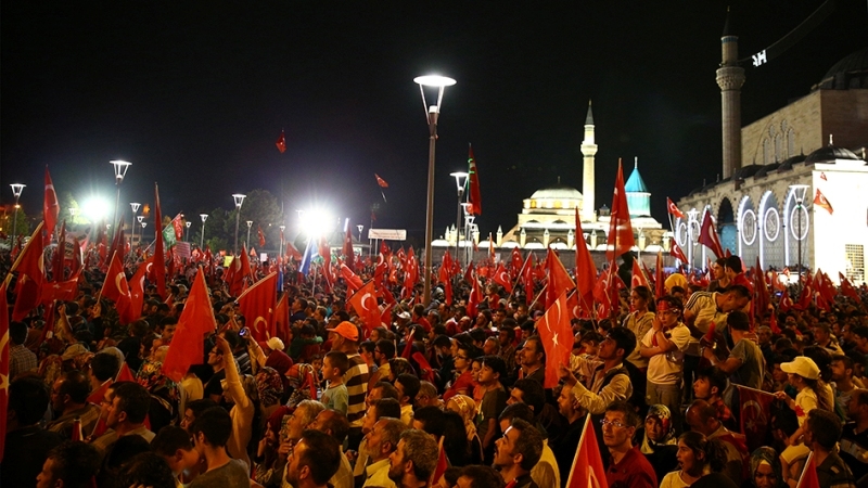 Cumhurbaşkanı Erdoğan Konya "demokrasi bekçileri"ne seslendi 14