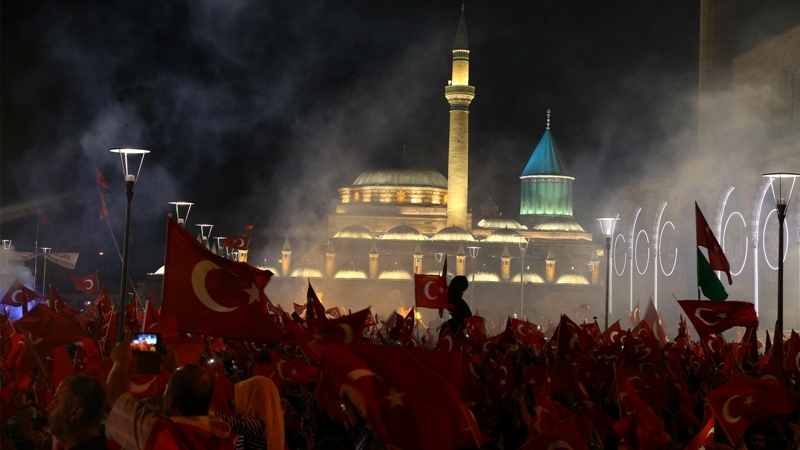 Cumhurbaşkanı Erdoğan Konya "demokrasi bekçileri"ne seslendi