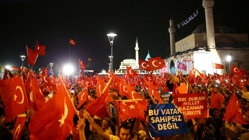 Cumhurbaşkanı Erdoğan Konya "demokrasi bekçileri"ne seslendi