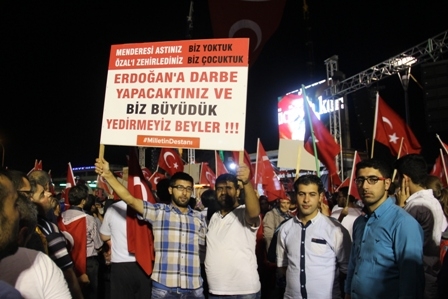Konya'da Darbe Karşıtı Pankartlar 6