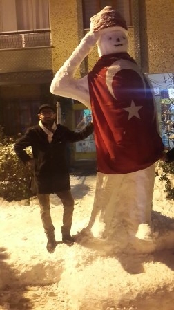 Konya'dan Kardan adam manzaraları 11
