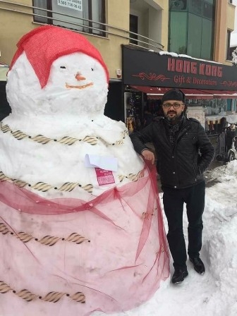 Konya'dan Kardan adam manzaraları 12