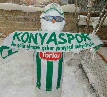 Konya'dan Kardan adam manzaraları 22