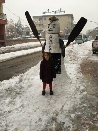 Konya'dan Kardan adam manzaraları 32