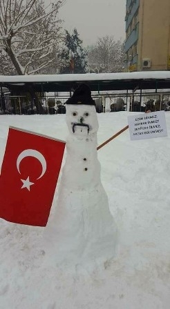 Konya'dan Kardan adam manzaraları 33