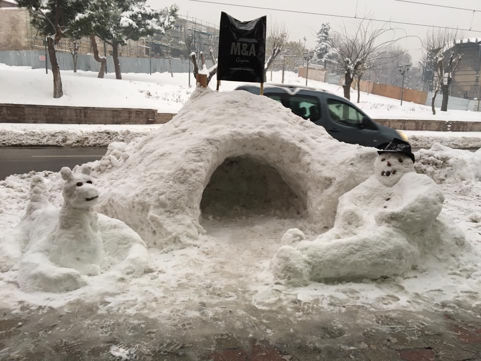 Konya'dan Kardan adam manzaraları 41