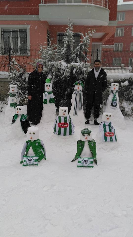 Konya'dan Kardan adam manzaraları 46