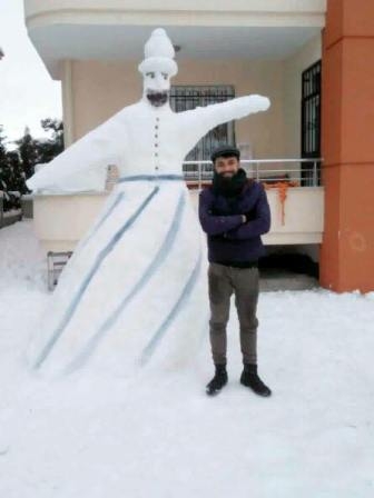 Konya'dan Kardan adam manzaraları 48